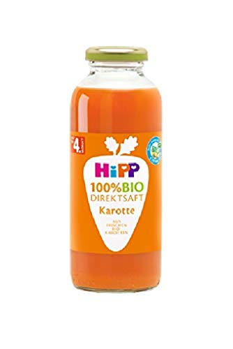 Hipp 100% Bio-Direkt-Säfte, Direktsaft Karotte, 6er Pack (6 x 330 ml) von HiPP