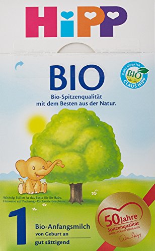 Hipp Bio 1 Anfangsmilch von Geburt an, 8er Pack (8 x 600g)… von HiPP