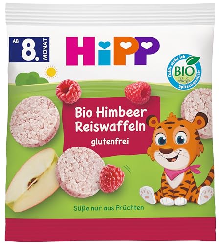 Hipp Bio Knabberprodukte Himbeer Reiswaffeln, 7er Pack (7 x 30 g) von HiPP