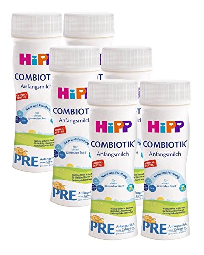 Hipp Combiotik PRE trinkfertige Milch, 200ml, 12er-Pack (12 x 200ml, Gesamtvolumen 2,4 Liter) von HiPP