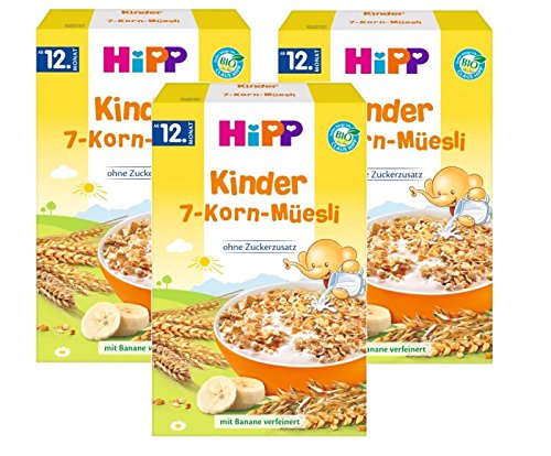 Hipp Kinder 7-Korn-Müesli, 3er (3 x 200g) von HiPP