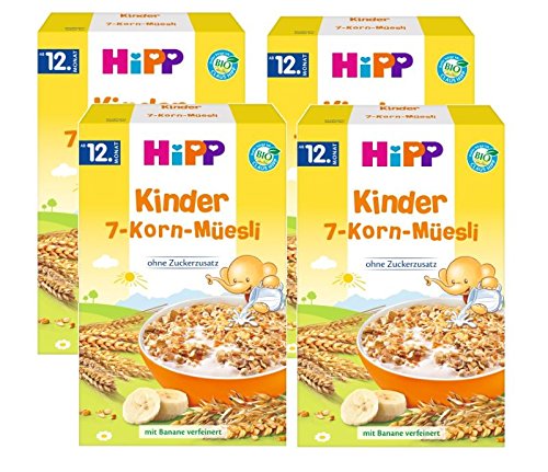 Hipp Kinder 7-Korn-Müesli, 4er (4 x 200g) von HiPP