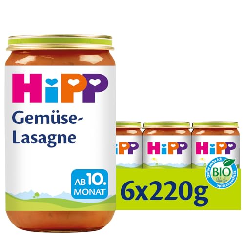 HiPP Pasta Bambini - Gemüse-Lasagne, 6er Pack (6 x 220 g) von HiPP