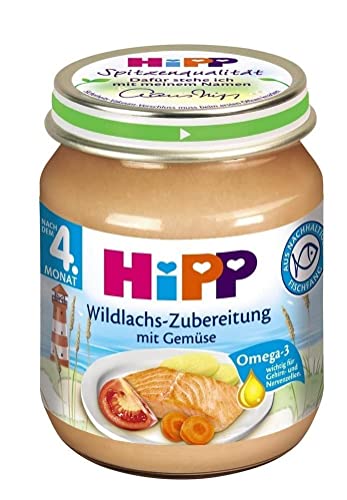 Hipp Wildlachs-Zubereitung mit Gemüse, 6er Pack (6 x 125g) von HiPP
