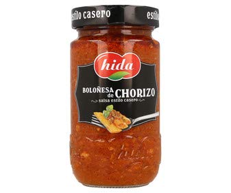 Hida - Chorizo ​​Bolognese Sauce - Hausgemachte Sauce für einen authentischen Originalgeschmack - 350 Gramm von Hida