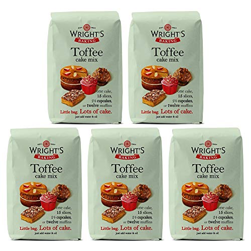 SKUURTFR Wright's Baking Toffee Cake Mix 500g (Pack of 5) von Hider Foods