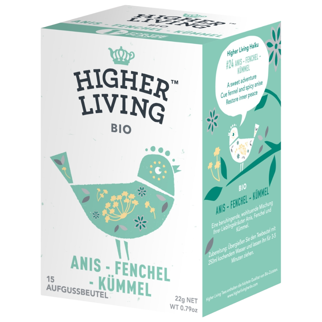 Bio Anis-Fenchel-Kümmel, 15Btl Bio Anis-Fenchel-Kümmel, 15Btl von Higher Living