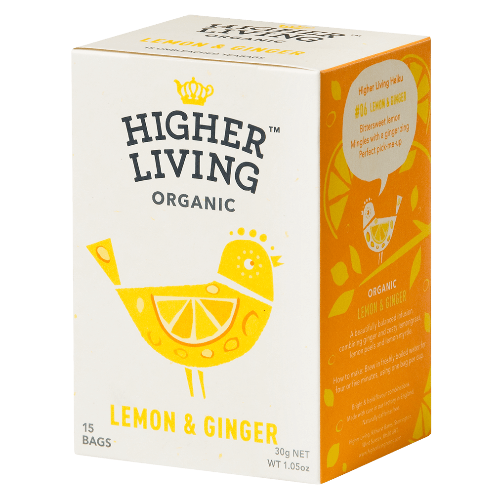 Bio Zitronen & Ingwer, 15Btl von Higher Living