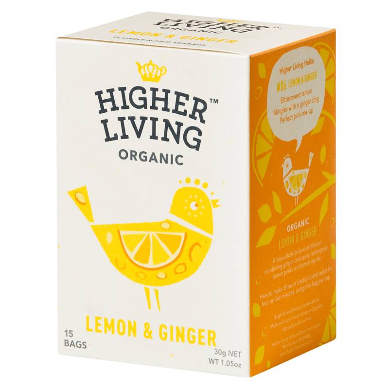 Bio Zitronen & Ingwer, 15Btl von Higher Living