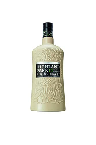 o Highland Park 15 Jahre Viking Heart Single Malt Scotch Whisky (44% Vol, 1 x 0.7 l) – komplexer Geschmack mit sanftem aromatischem Torfrauch, der Whisky mit der Wikinger-Seele von Highland Park