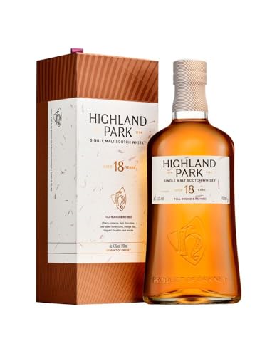 Highland Park 18 Jahre | Viking Pride | Single Malt Scotch Whisky | intensiver Whisky, Lagerung in Ex-Sherry-Fässern, der Stolz der Wikinger | 43% Vol. | 700ml Einzelflasche von Highland Park