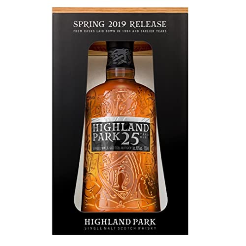 Highland Park 25 Years Old Single Malt SPRING RELEASE 46%, Volume - 0.7 l in Geschenkbox von Highland Park