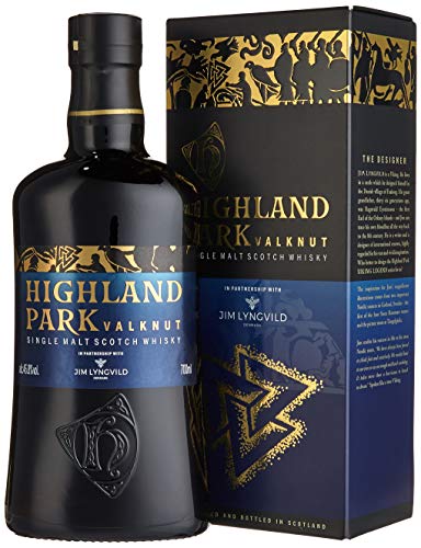 Highland Park Valknut Single Malt Scotch Whisky (1 x 0.7 l) – rauchiger, süßer Geschmack durch Lagerung in Ex-Sherry-Fässern, Teil 2 der Viking Legends Trilogie von Highland Park