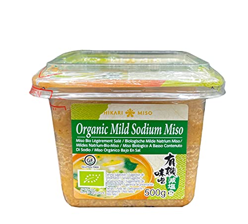 Hikari Miso Natürliche Bio Miso-Paste, natriumarm, 500 g von Hikari Miso