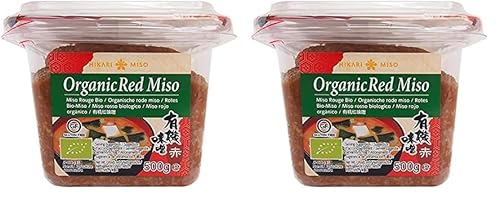 Hikari Miso Natürliche Bio Miso-Paste, rot, 500 g (Packung mit 2) von Hikari Miso