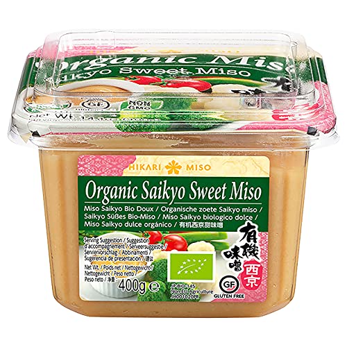 Hikari Miso Organic Saikyo Sweet Miso, süßes Bio Miso aus Japan, Bio Miso-Paste süß, 400 g von Hikari Miso