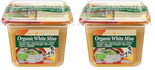 Hikari Miso Organic White Miso, Weißes Bio Miso aus Japan, Bio Miso-Paste weiß, 500 g (Packung mit 2) von Hikari Miso
