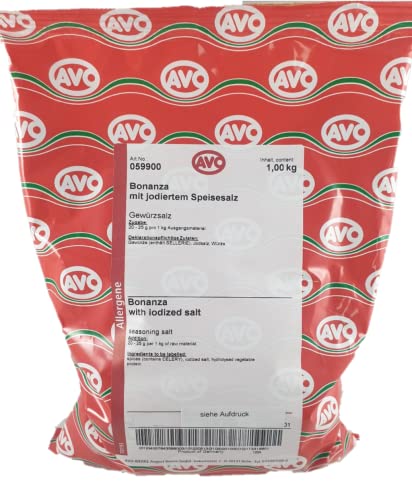 Bonanza Grillgewürzsalz jodiert #059900 AVO 1kg von Hilliger