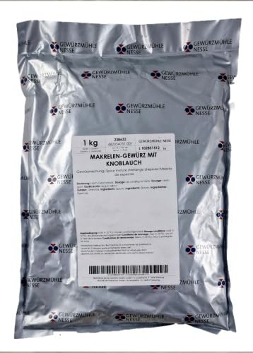 Makrelen Gewürz mit Knoblauch Räuchergewürz Fischgewürz NESSE 1kg Makrelen Gewürz mit Knoblauch Räuchergewürz Fischgewürz NESSE 1kg von Hilliger