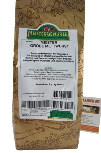 Meistergewürz Grobe Mettwurst Menge 1 kg von Hilliger