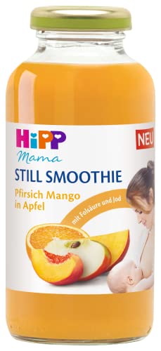 HiPP Mama Still Smoothie Pfirsich Mango in Apfel mit Folsäure, 200ml, 6er Pack (6 x 200ml) von Hipp Babysanft