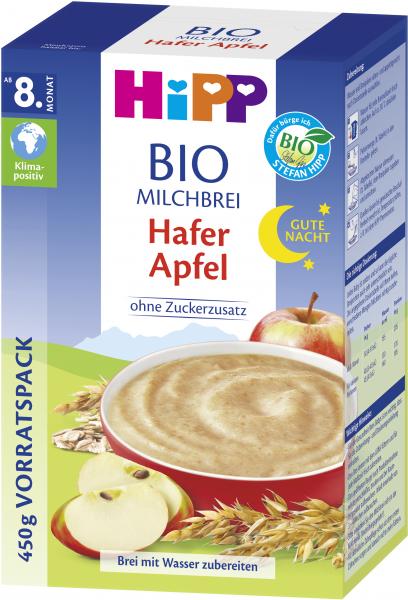 Hipp Bio Milchbrei Gute-Nacht Hafer Apfel von Hipp