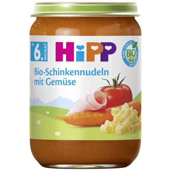 Hipp Bio-Schinkennudeln mit Tomaten & Karotten von Hipp