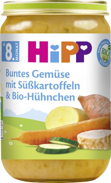 Hipp Buntes Gemüse mit Süßkartoffeln & Bio-Hühnchen von Hipp