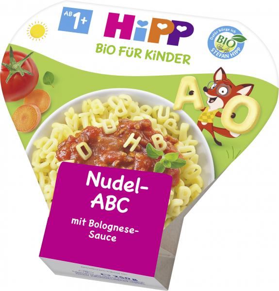 Hipp Nudel-ABC mit Bolognese Sauce von Hipp