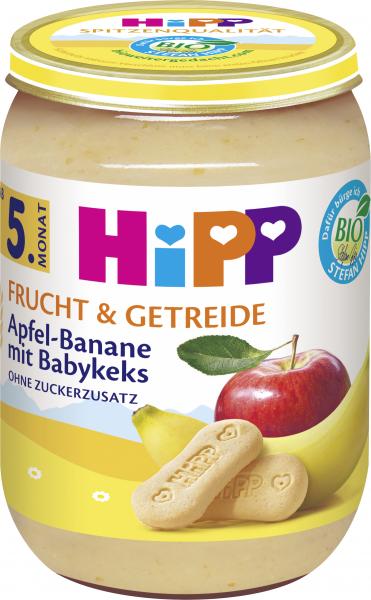 Hipp Frucht & Getreide Apfel-Banane mit Babykeks von Hipp