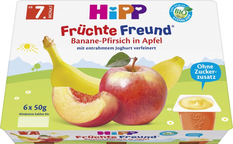 Hipp Früchte-Freund Banane-Pfirsich in Apfel von Hipp