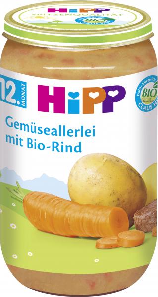Hipp Gemüseallerlei mit Bio-Rind von Hipp