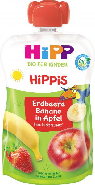 Hipp Hippis Erdbeere-Banane in Apfel von Hipp