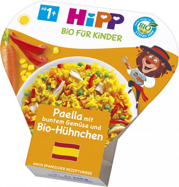 Hipp Kinder Paella mit buntem Gemüse und Bio-Hühnchen von Hipp