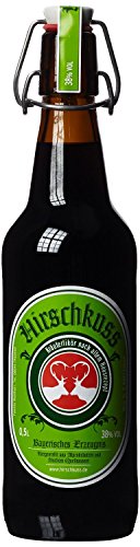 Hirschkuss 38% 0,5l Schnackelverschlussflasche, Kräuterlikör aus Oberbayern von Hirschkuss