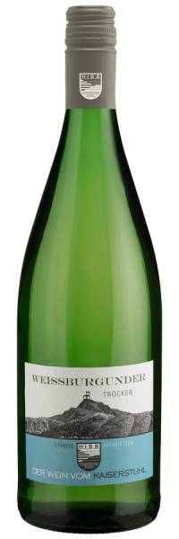 Weißburgunder Liter trocken - 2022 - Hiss - Deutscher Weißwein von Hiss