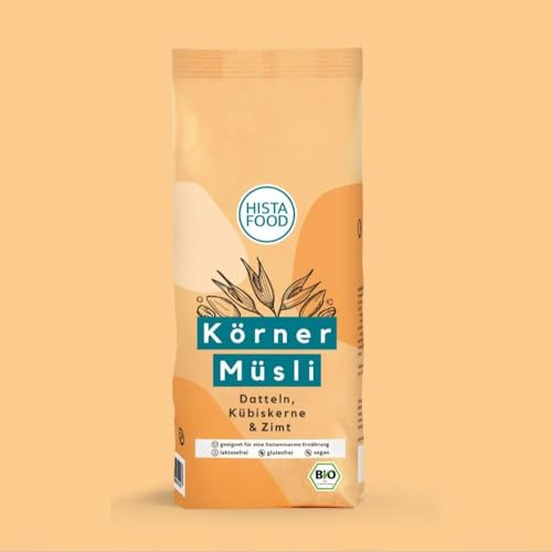 Histafood | Bio Körnermüsli | Histaminarmes Müsli | Laktosefrei, Glutenfrei & Vegan | 2.125 g (5 x 425 g) von Histafood