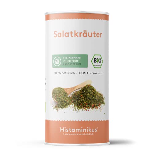 Histaminikus Salatkräuter 80g - mit Gemüse - Bio Gewürzmischung - Gewürzmischung für Salate & Saucen - histaminarm & glutenfrei Leben - geeignet bei Histaminintoleranz - Made in Germany von Histaminikus
