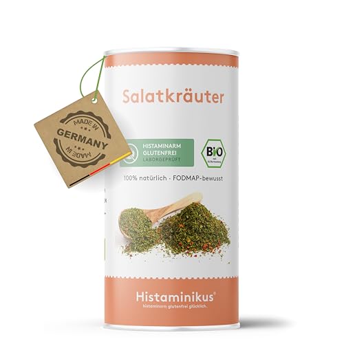 Histaminikus Salatkräuter 80g - mit Gemüse - Bio Gewürzmischung - Gewürzmischung für Salate & Saucen - histaminarm & glutenfrei Leben - geeignet bei Histaminintoleranz - Made in Germany von Histaminikus