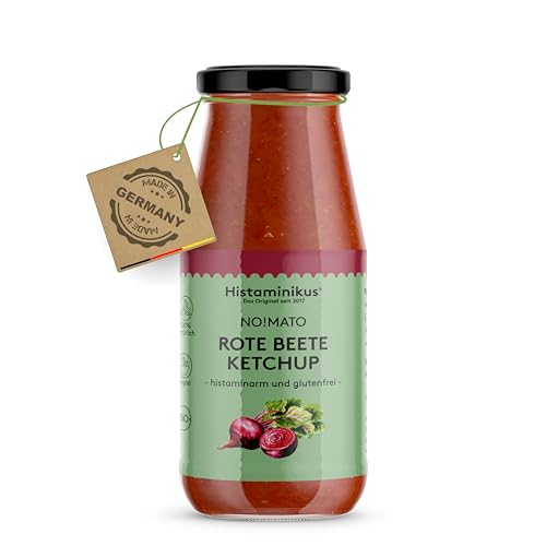 Histaminikus Rote Beete Ketchup 276 ml - vegane Tomatensauce aus roter Beete - Premium Tomatenketchup - histaminarme Sauce - Ketchup ohne Zuckerzusatz, Farb- & Konservierungsstoffe - Made in Germany von Histaminikus
