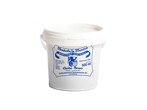 Schlesische Art mit Kümmel - Monschauer Senf - Moutarde de Montjoie - 500 ml im Nachfülleimer Schlesische Art mit Kümmel - Monschauer Senf - Moutarde de Montjoie - 500 ml im Nachfülleimer von Historische Senfmühle Monschau