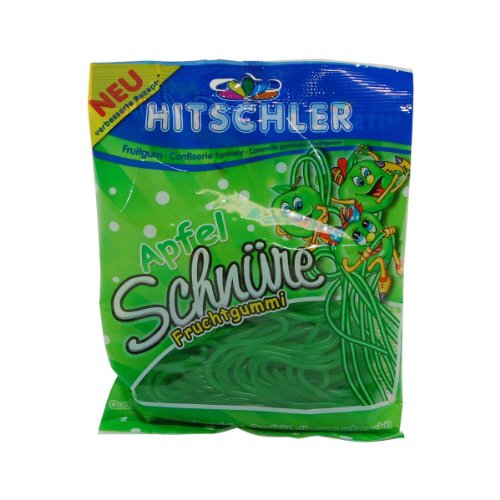 Hitschler Apfel Schnüre Fruchtgummi ohne Gelatine 125 g von Hitschler