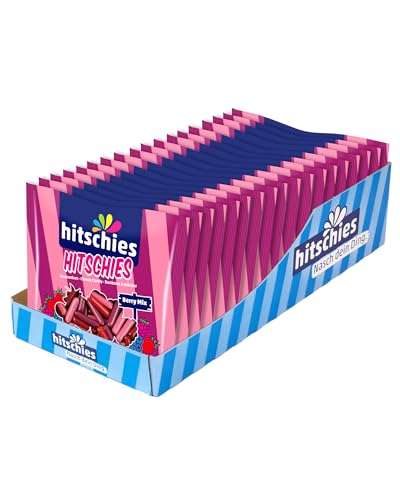 Hitschies Berry Mix - Fruchtig-knackige Kaubonbons mit softem Kern - Erdbeere, Waldfrucht, Kirsche & Himbeere - Glutenfrei & Halal - 18 x 210g von Hitschler