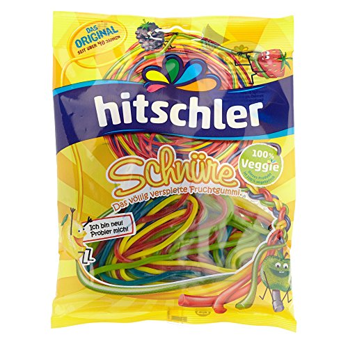 Hitschler Fruchtgummi-Schnüre 4 Farben, 125g Hitschler Fruchtgummi-Schnüre 4 Farben, 125g von Hitschler