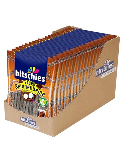 hitschies Saure Spinnenbeine Cola - Fruchtig-saure Fruchtgummis - Sorte: Cola - Megaaa Saures Kauvergnügen - Vegan - 20 x 125g von Hitschler