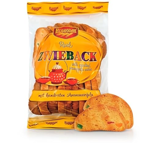 Hlebodar Zwieback mit kandierten Ananaswürfeln 240g von Hlebodar