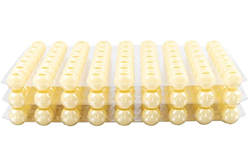Hobbybäcker Trüffel-Hohlkörper (189 Stück), aus weißer Schokolade, runde Pralinenkapseln, 3× 63 Kugeln, zur Herstellung von Pralinen und Konfekt von Hobby BÄCKER