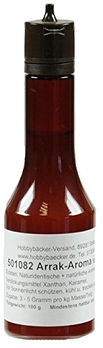Hobbybäcker Aroma Arrak ► Zur Verfeinerung von Pralinen, Eis, Desserts & Cremes, enthält Alkohol, Spritzflasche, 100g Hobbybäcker Aroma Arrak ► Zur Verfeinerung von Pralinen, Eis, Desserts & Cremes, enthält Alkohol, Spritzflasche, 100g von Hobbybäcker.de
