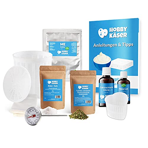 Hobbykäser- Einsteiger-Set | Käseherstellung Käse selber Machen Lab Form Kultur + Herzkäseform Hobbykäser- Einsteiger-Set | Käseherstellung Käse selber Machen Lab Form Kultur + Herzkäseform von Hobbykäser