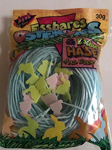 Essbares Ostergras (blau mit Osterhasen) von Hoch fun-food